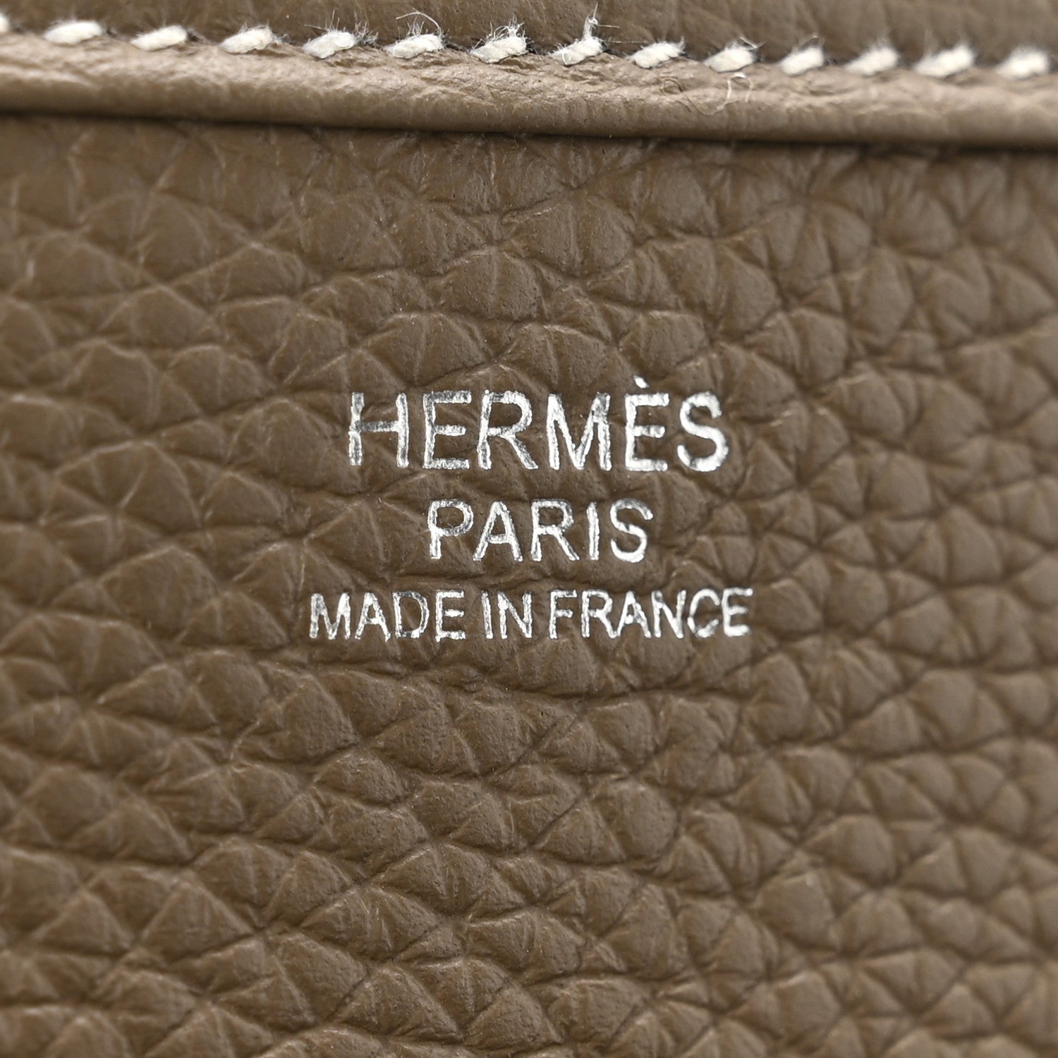 Hermes Taurillon Clemence Evelyne III PM Etoupe 6 of 11