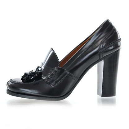 Celine Spazzolato Loafer Heels Black 38 1 of 7