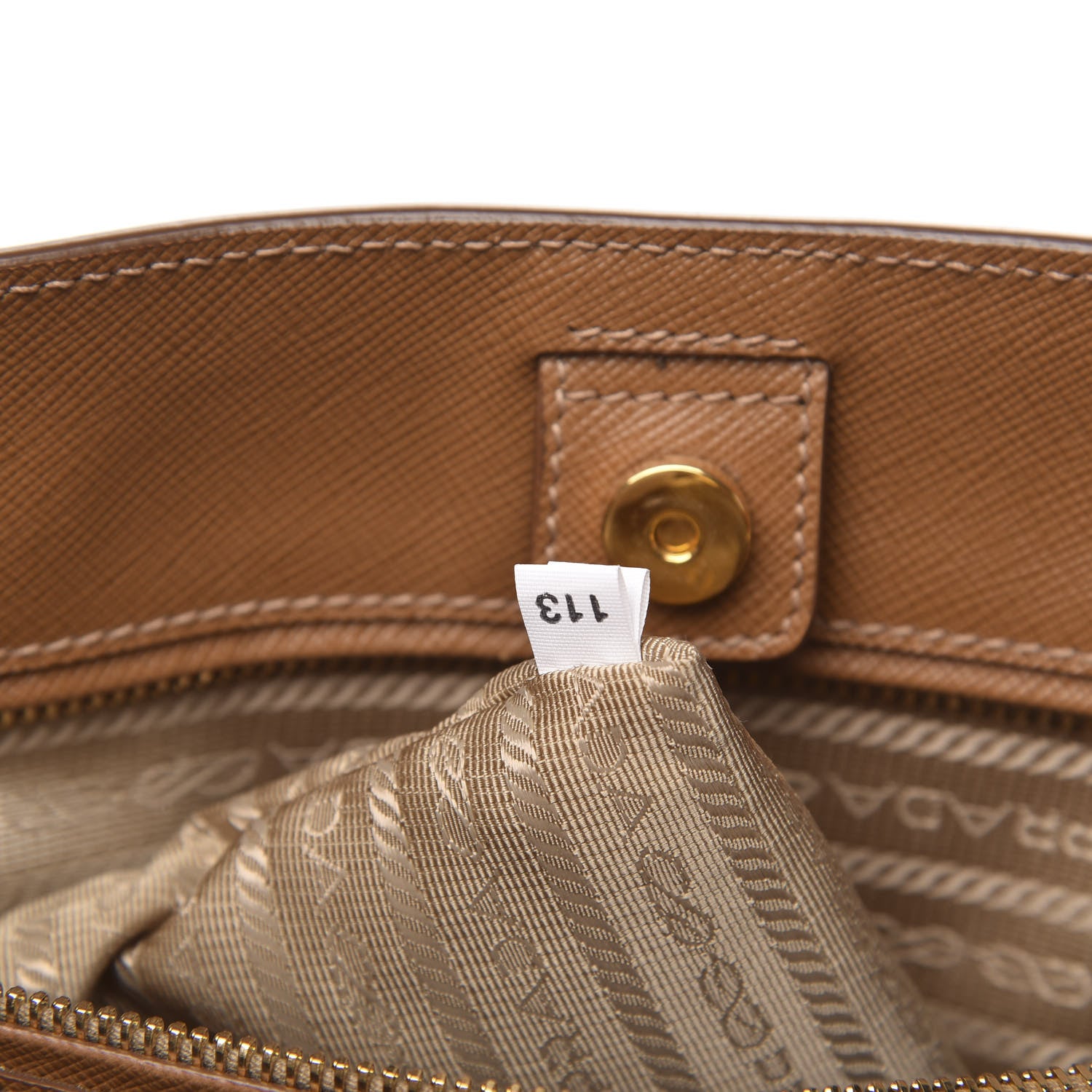Prada Saffiano Lux Medium Tote Caramel 7 of 12