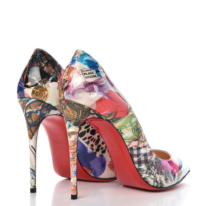 Christian Louboutin Patent Trash Pigalle Follies 100 Pumps 38.5 Multicolor 4 of 8