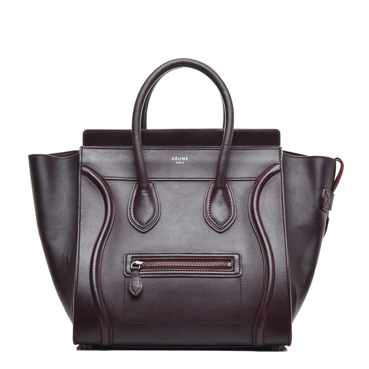 Smooth Calfskin Mini Luggage Burgundy