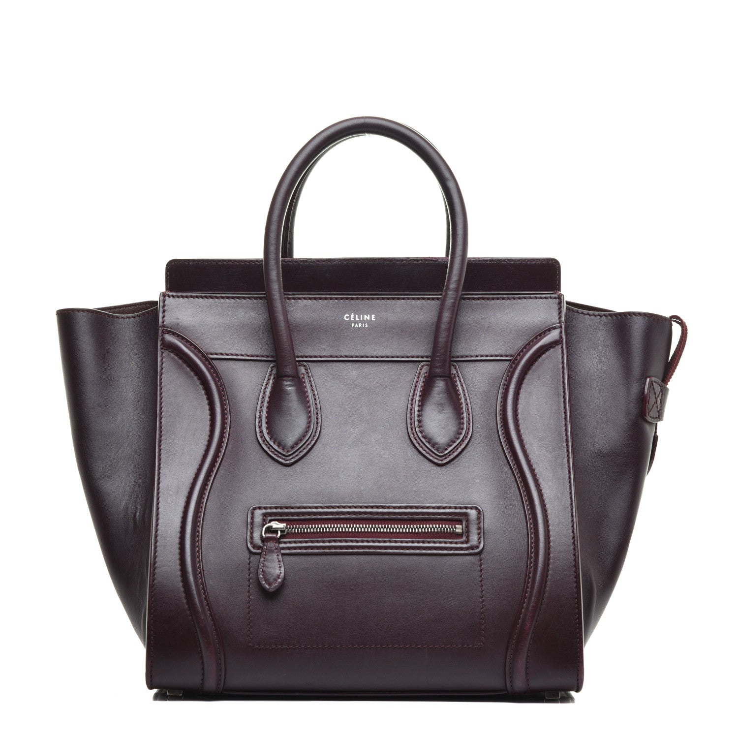 Celine Smooth Calfskin Mini Luggage Burgundy 1 of 8