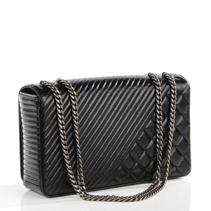 Chanel Glazed Calfskin Quilted Large Coco Boy Flap Black 3 of 9