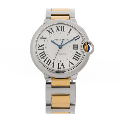 Cartier Stainless Steel 18K Yellow Gold 36mm Ballon Bleu De Cartier Automatic Watch 1 of 4