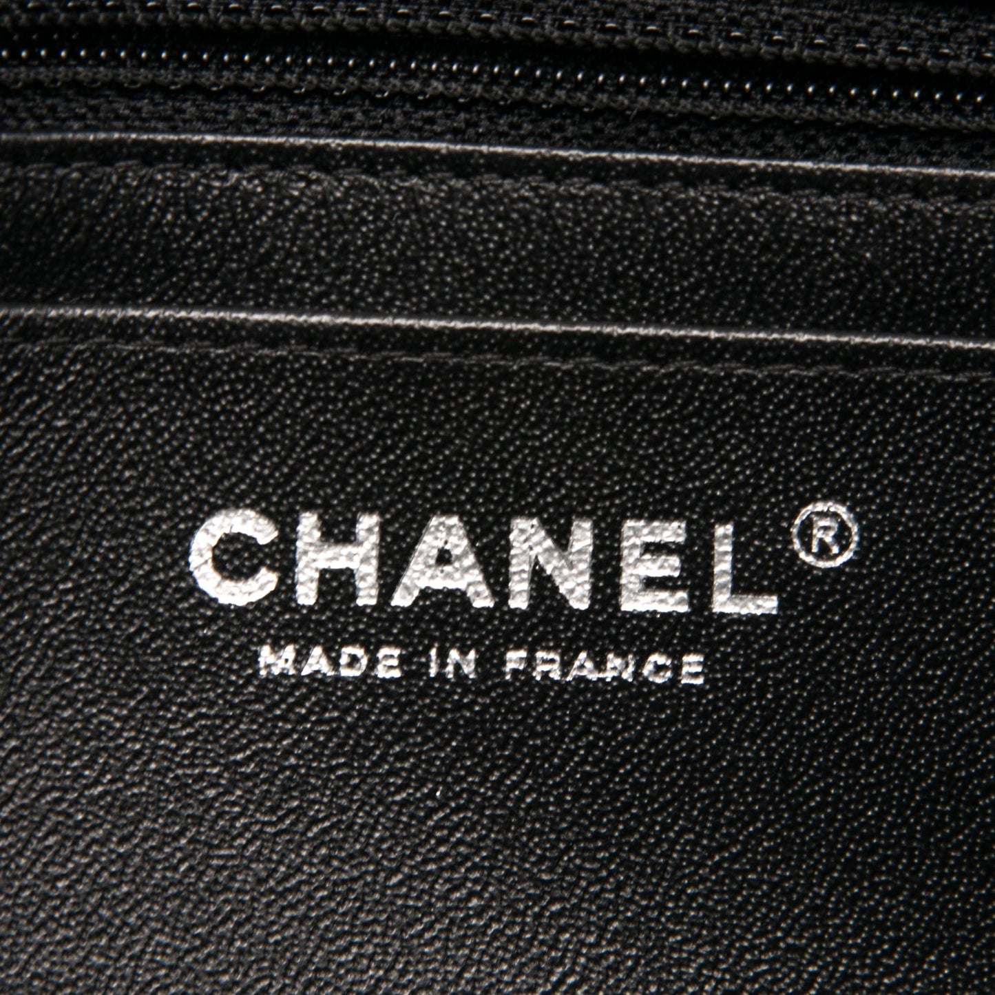 Caviar Chevron Quilted Mini Rectangular Flap Black