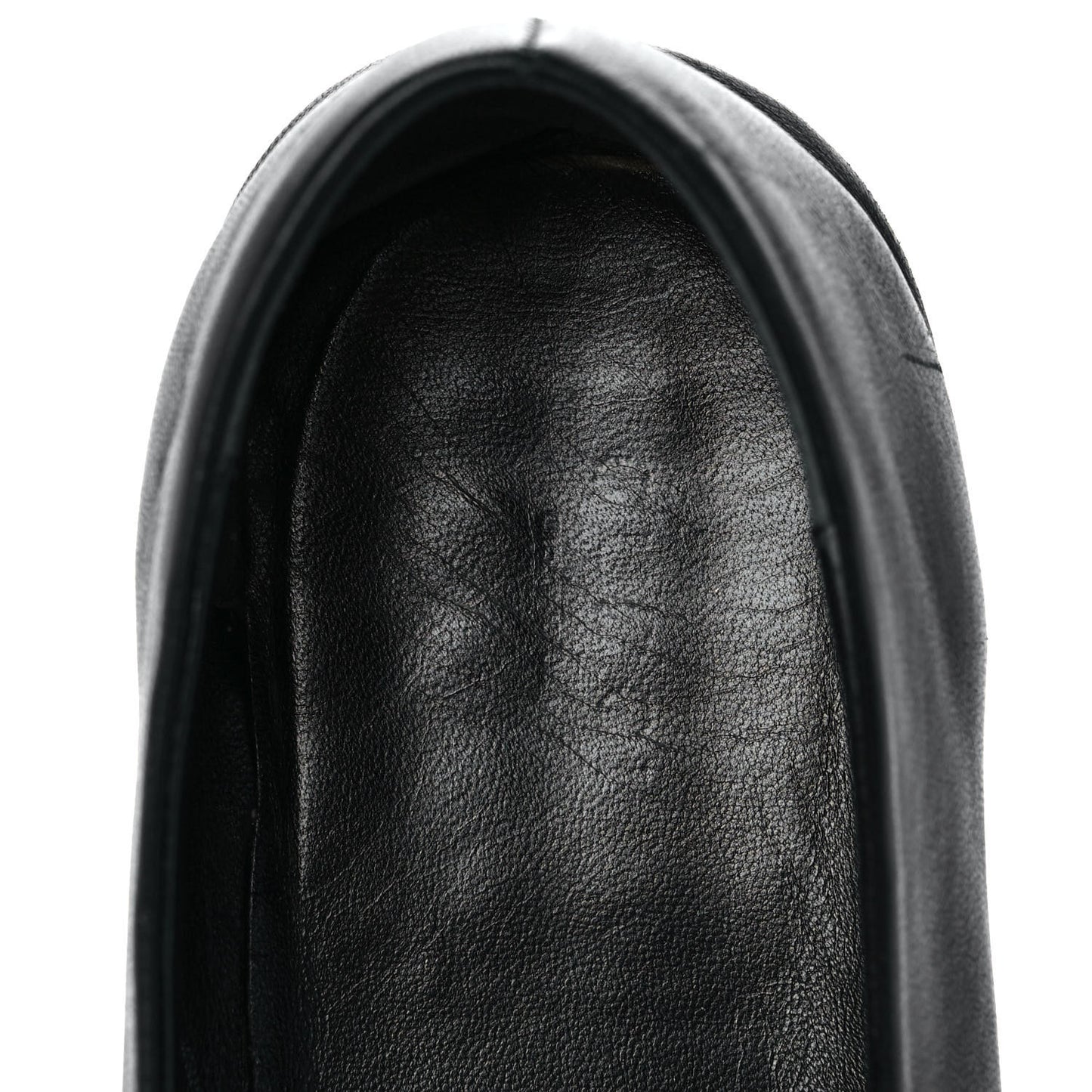 Calfskin Bayadere Bee Ballerina Flats 39.5 Black