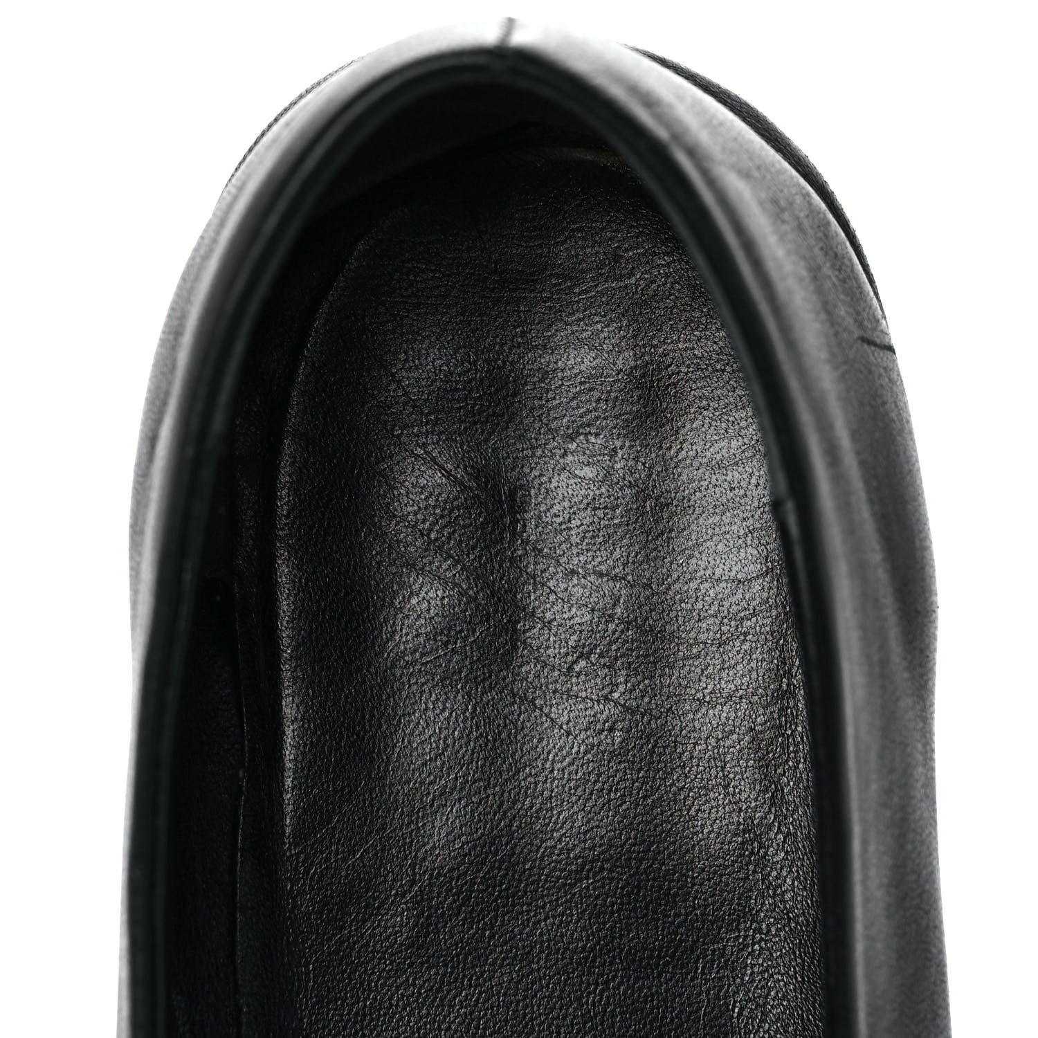 Gucci Calfskin Bayadere Bee Ballerina Flats 39.5 Black 7 of 9