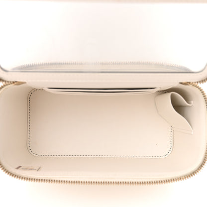 Chanel Caviar Quilted Small Vanity Case With Chain White 5 of 15