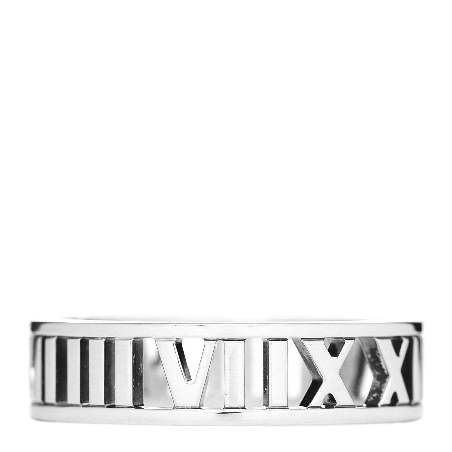 Tiffany Sterling Silver Wide Atlas Open Ring 69 12.75 1 of 4