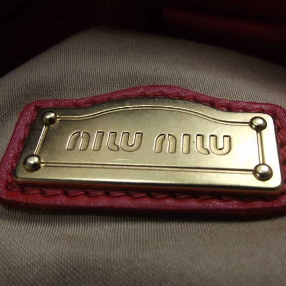 Vernice Patent Gathered Tote Rosso