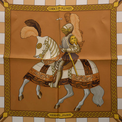 Hermes Silk Chocs en Plumes Scarf 90 3 of 6
