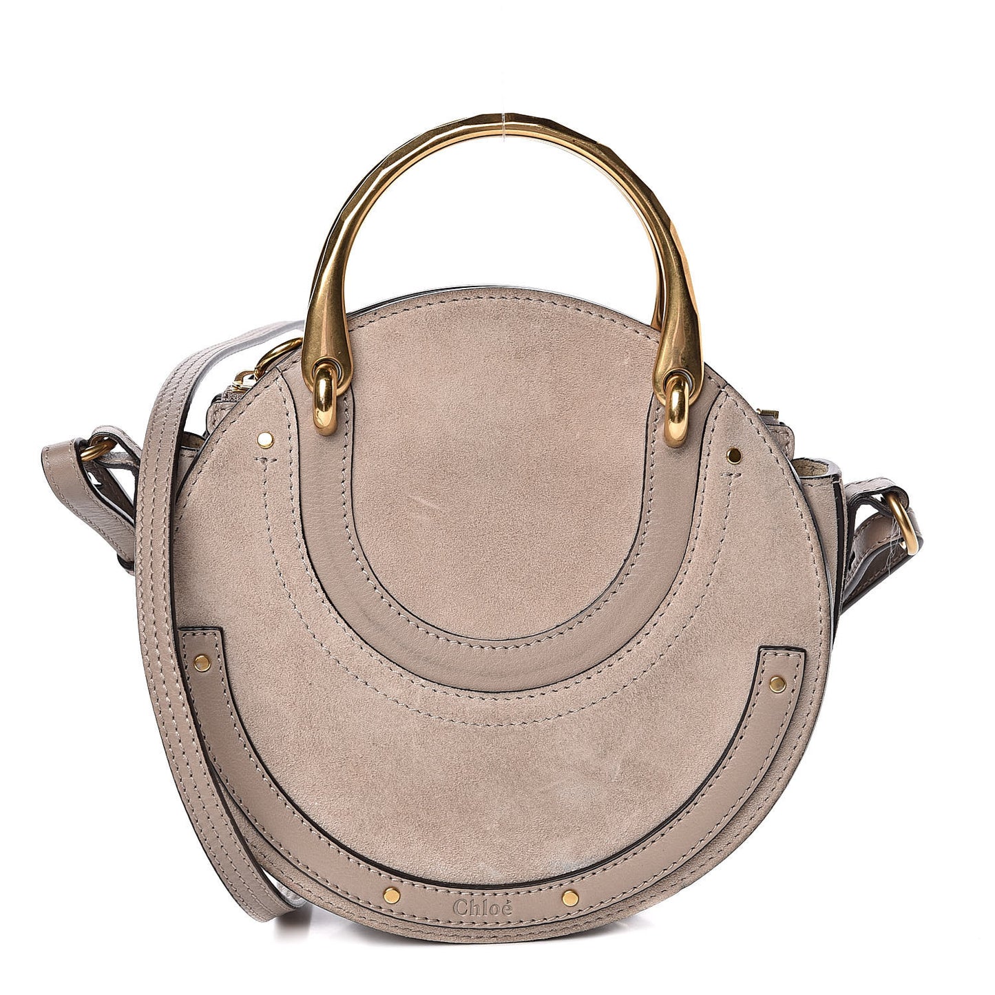 Calfskin Suede Small Pixie Bag Motty Grey