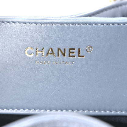 Chanel Suede Quilted Small Chanel 25 Handbag Blue 6 of 11