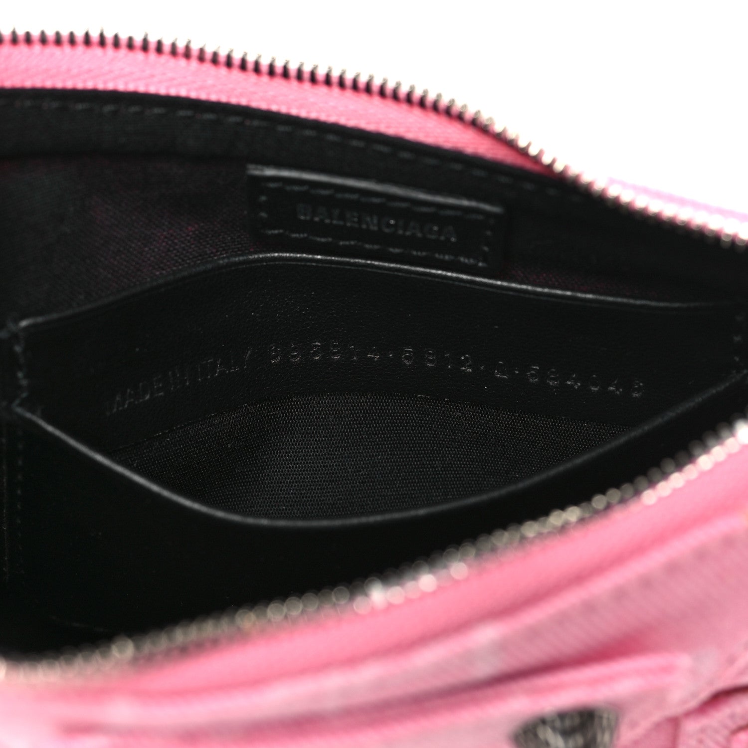 Balenciaga Washed Denim BB Monogram Le Cagole Mini Purse With Chain Pink 7 of 10