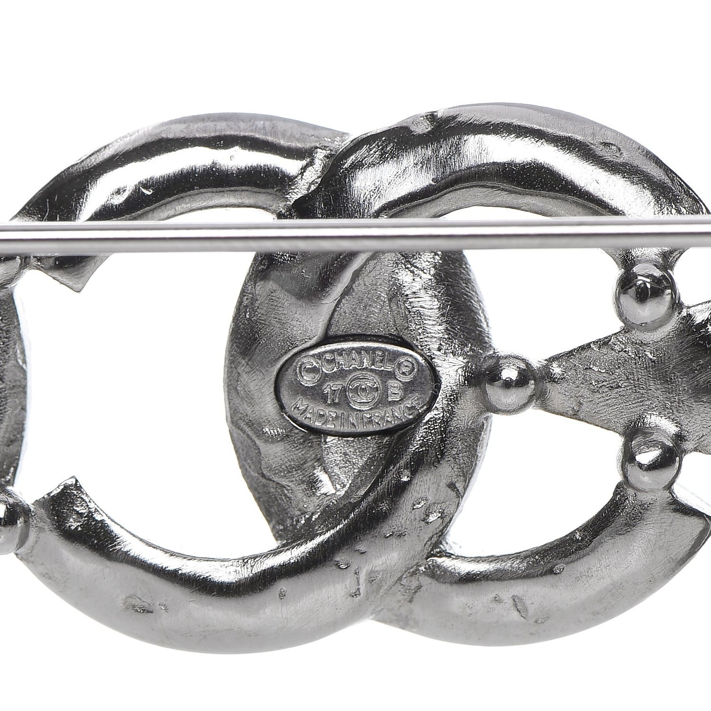 Ruthenium Crystal CC Moon Star Brooch