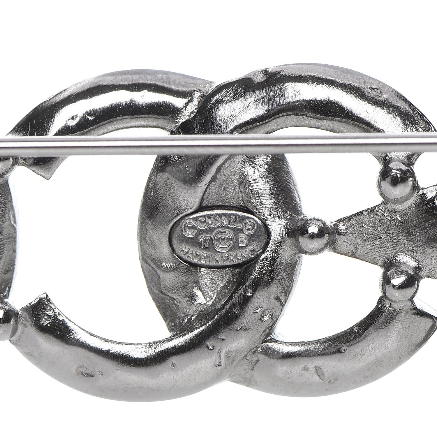 Chanel Ruthenium Crystal CC Moon Star Brooch 4 of 5