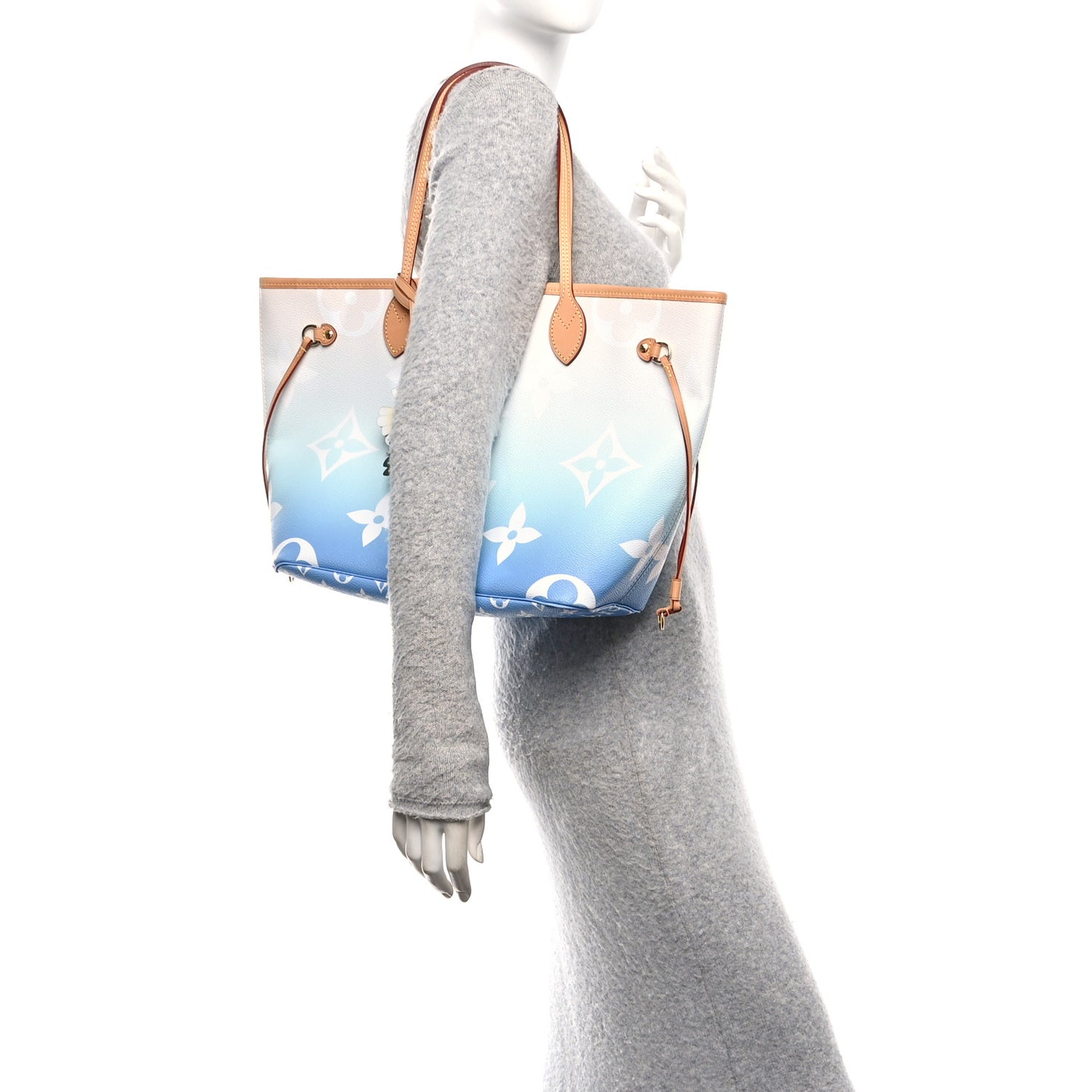 Monogram Giant By The Pool Neverfull MM Blue