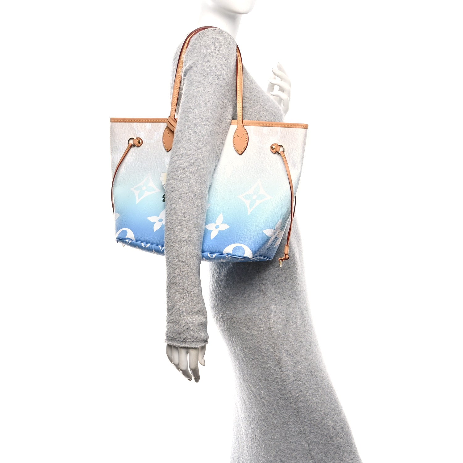 Louis Vuitton Monogram Giant By The Pool Neverfull MM Blue 2 of 10