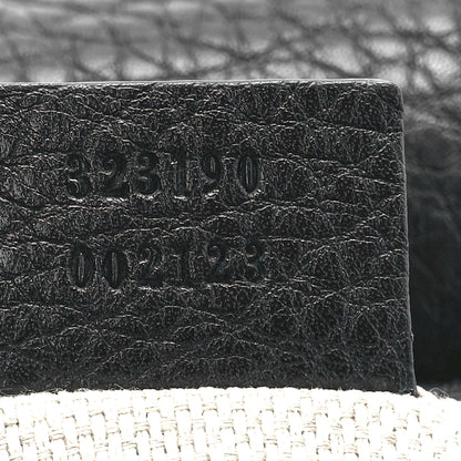 Gucci Pebbled Calfskin Small Soho Flap Crossbody Black 7 of 12