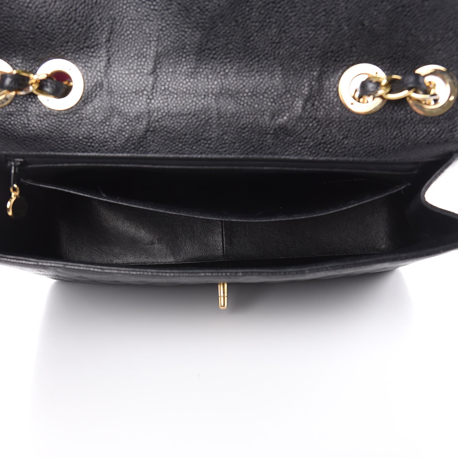 Chanel Caviar Quilted Jumbo Single Flap Black 5 of 13
