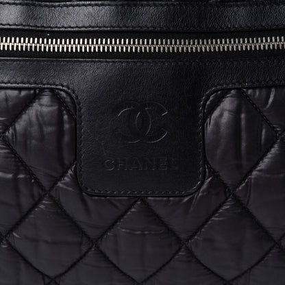 Chanel Nylon Quilted Coco Cocoon Medium Reversible Tote Black Red 6 of 8