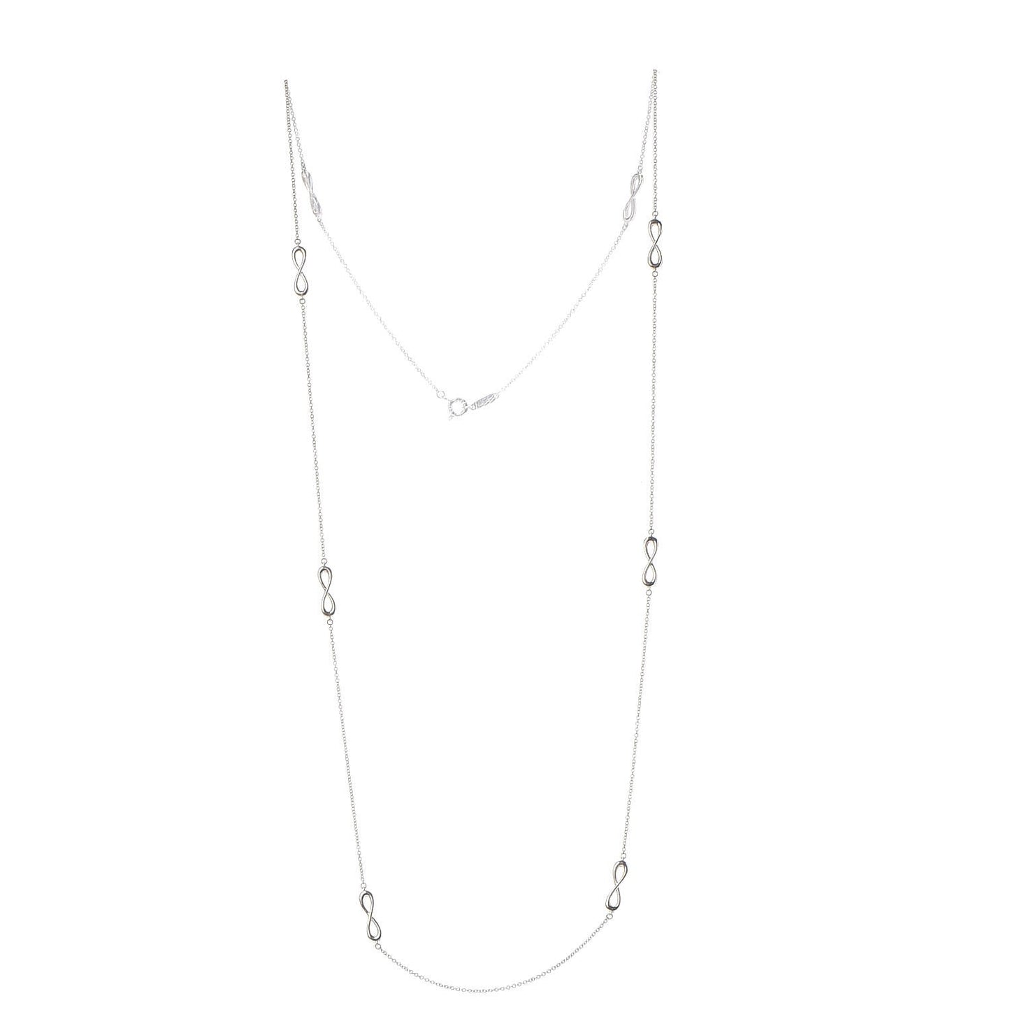 Sterling Silver Infinity Endless Necklace