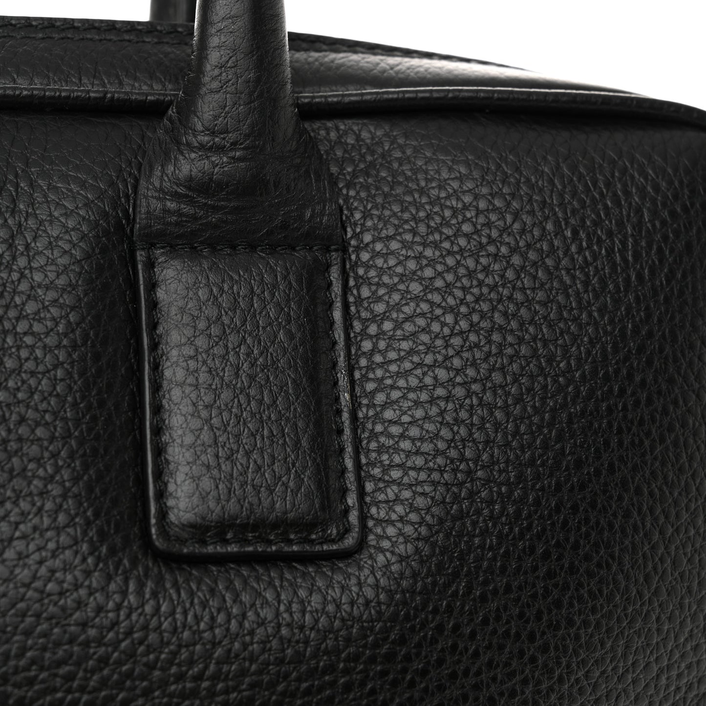 Calfskin Medusa Briefcase Messenger Bag Black