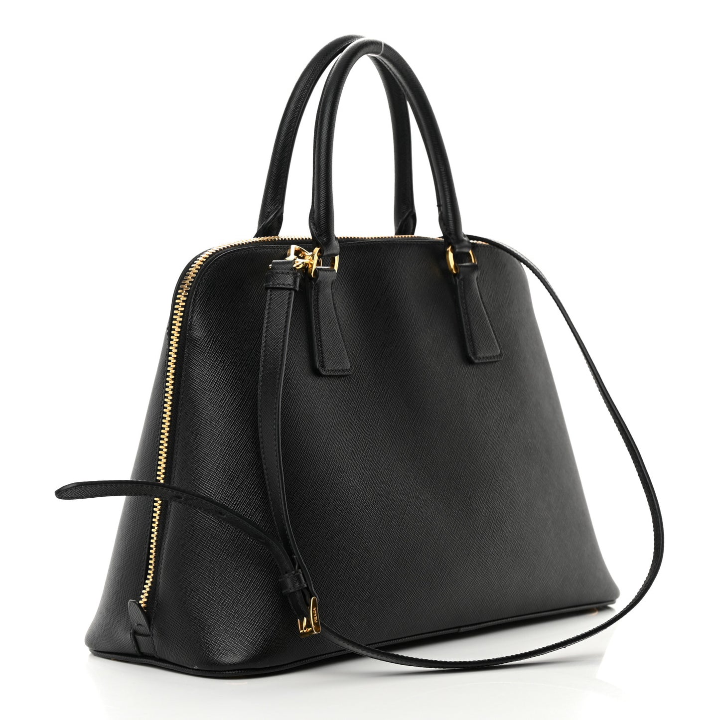 Saffiano Lux Medium Promenade Tote Black