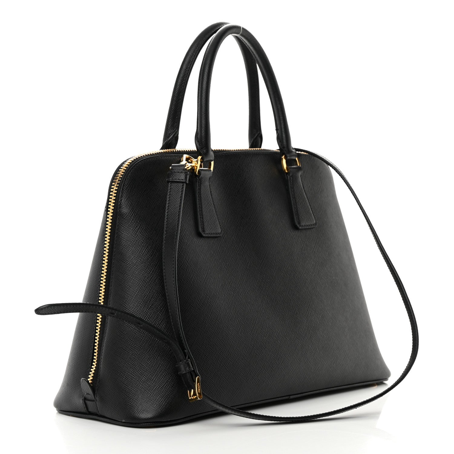 Prada Saffiano Lux Medium Promenade Tote Black 3 of 19