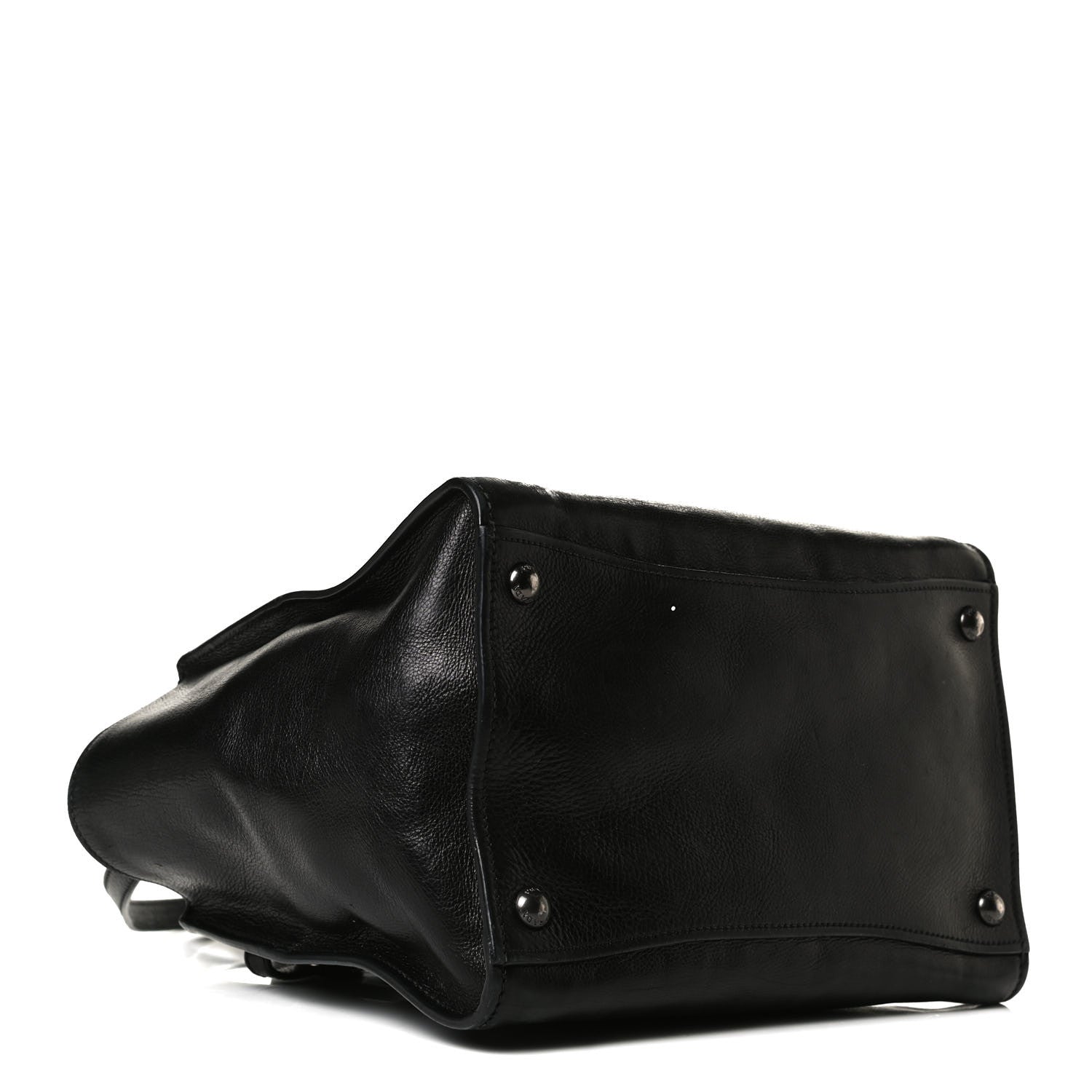 Prada Glace Calf Twin Pocket Tote Black 4 of 12