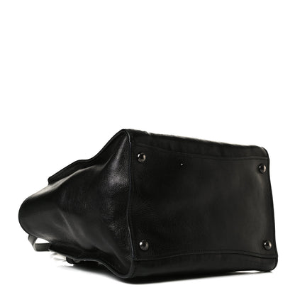 Prada Glace Calf Twin Pocket Tote Black 4 of 12
