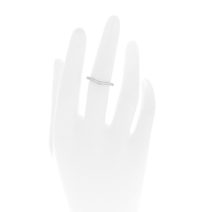 Cartier Platinum Diamond Ballerine Wedding Band Ring 52 6 2 of 4