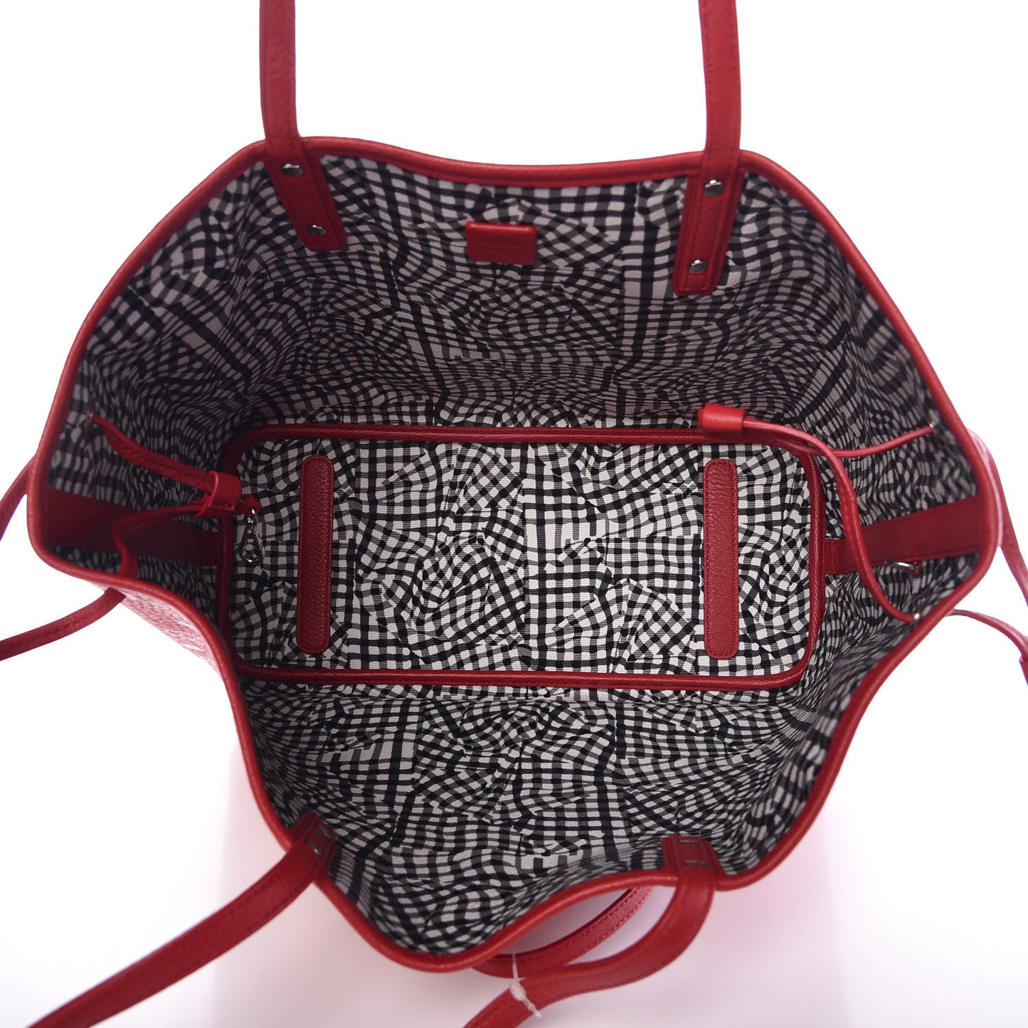 Visetos Medium Liz Reversible Shopper Tote Ruby Red