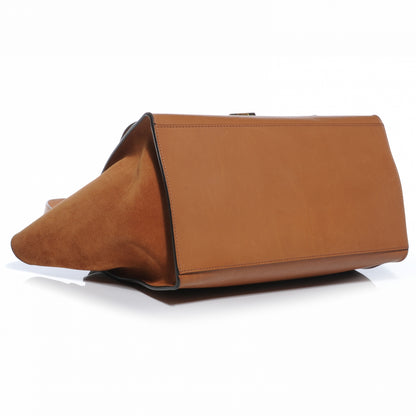 Celine Calfskin and Suede Small Trapeze Tan 4 of 9