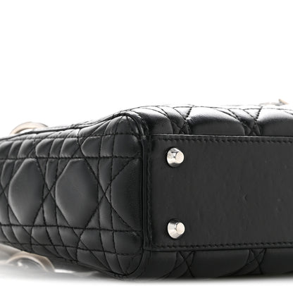 Christian Dior Lambskin Cannage Mini Lady Dior Black 9 of 12