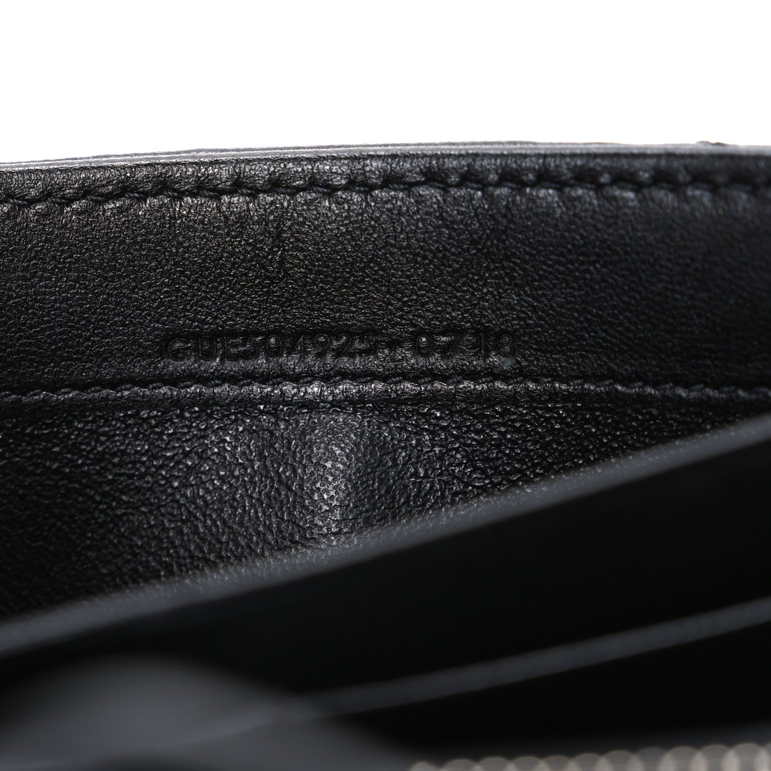 Saint Laurent Lambskin Y Quilted Monogram Large Loulou Flap Wallet Black 7 of 7
