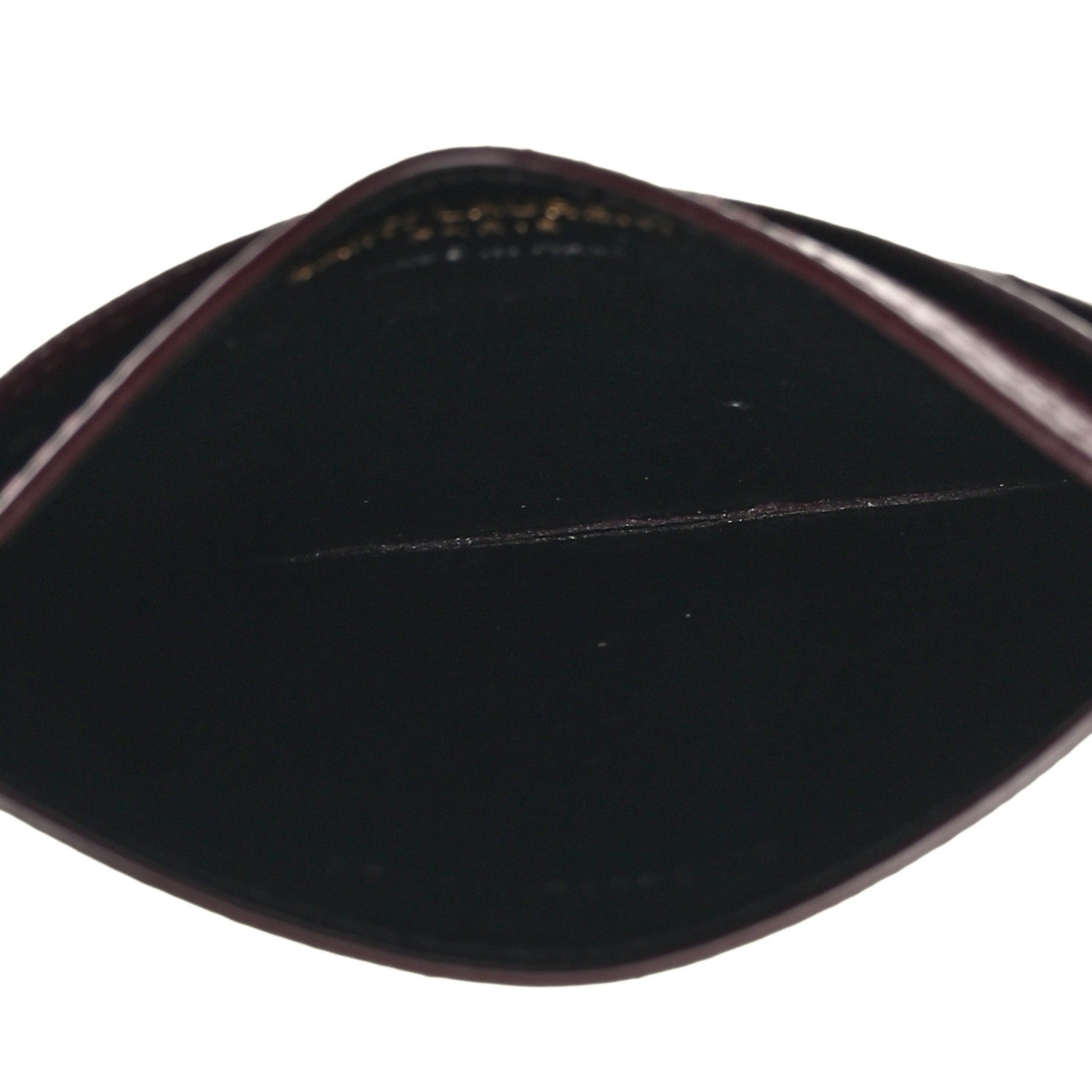 Saint Laurent Grain De Poudre Matelasse Chevron Cassandre Credit Card Case Bordeaux 5 of 10