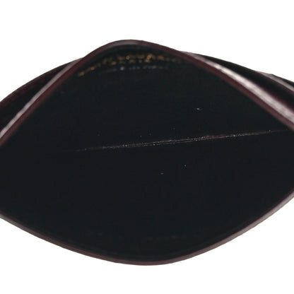 Saint Laurent Grain De Poudre Matelasse Chevron Cassandre Credit Card Case Bordeaux 5 of 10
