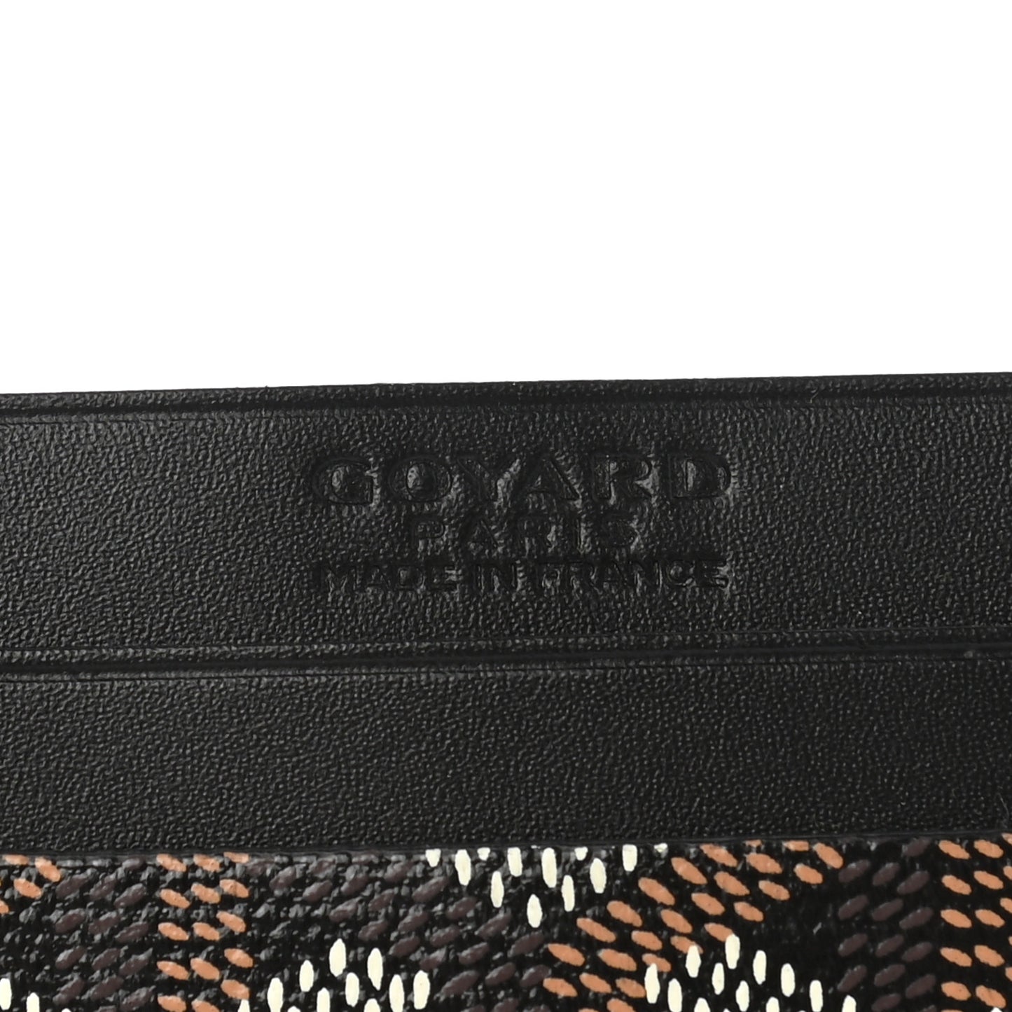 Goyardine Saint Sulpice Card Holder Black