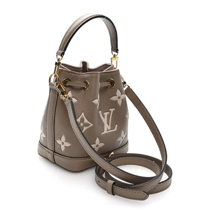 Louis Vuitton Empreinte Monogram Giant Nano Noe Tourterelle Creme 2 of 8
