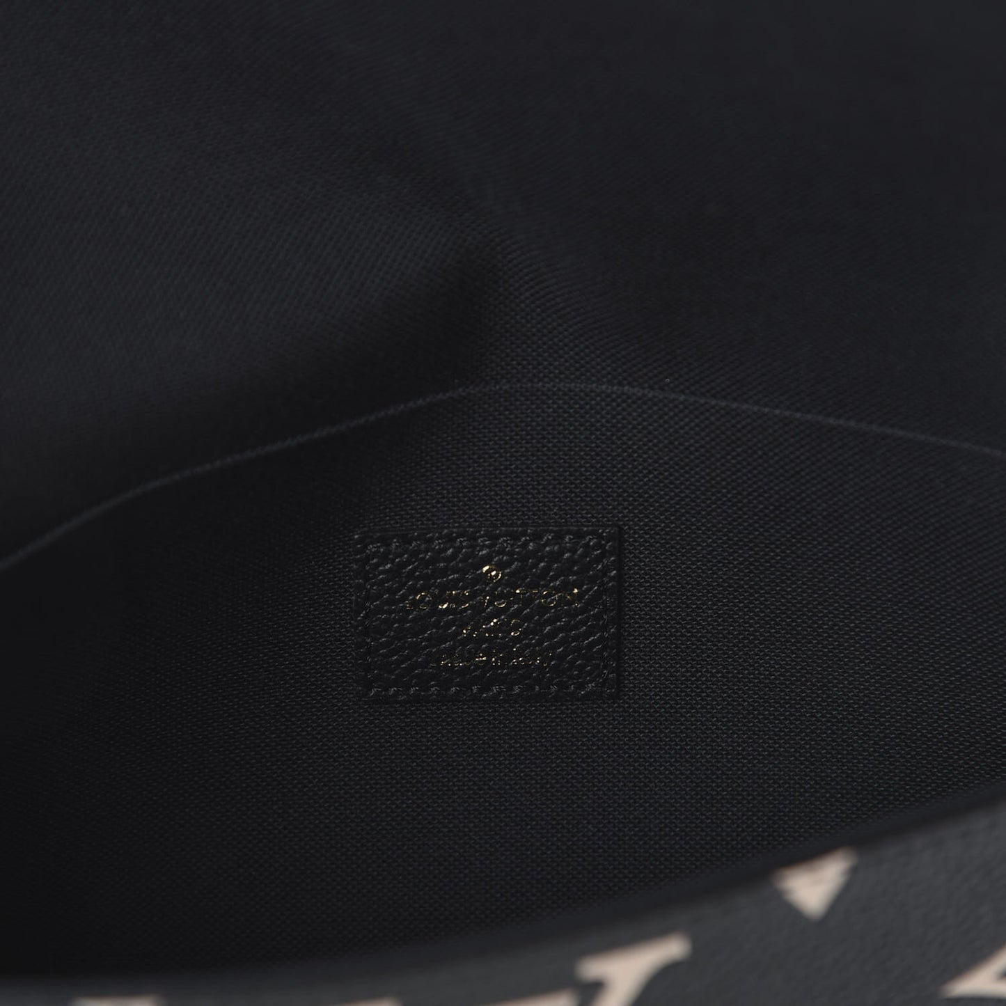 Empreinte Monogram Giant Crafty Pochette Felicie Black Creme