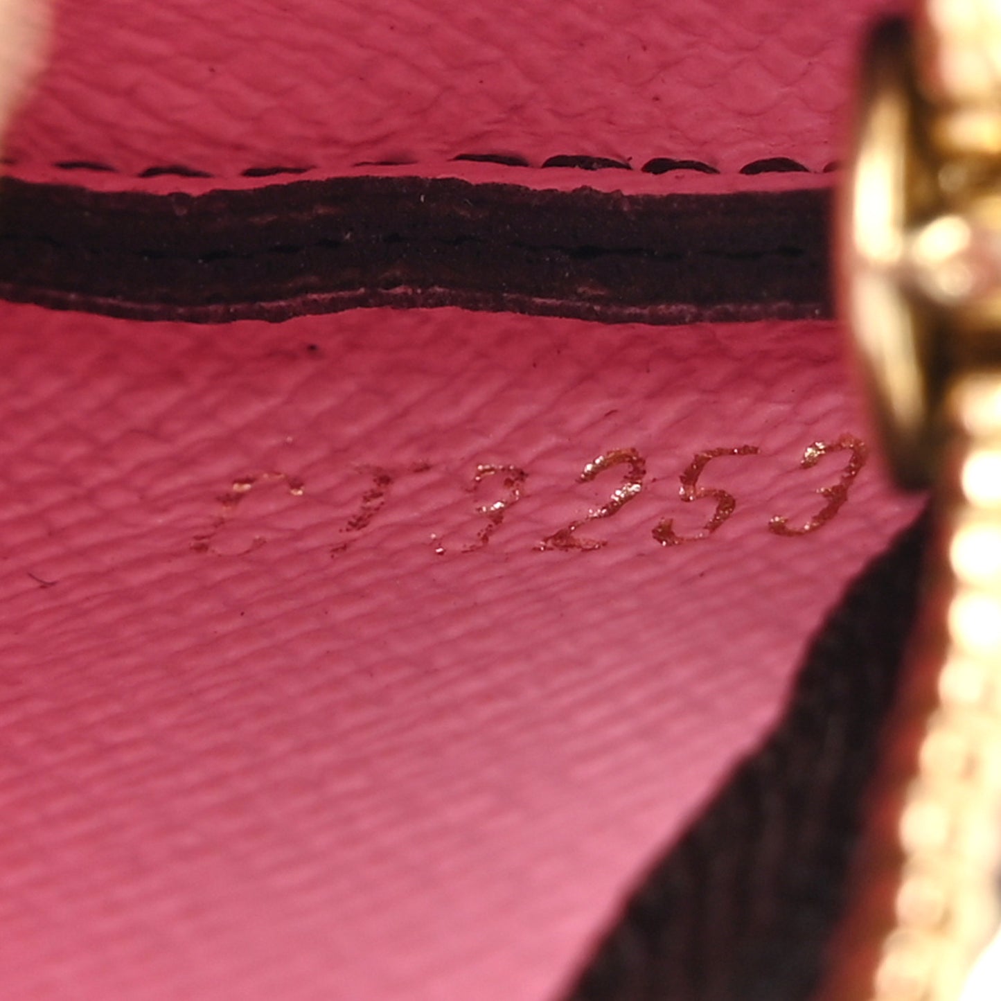 Monogram 2023 Christmas Animation Alpine Key Pouch Pink