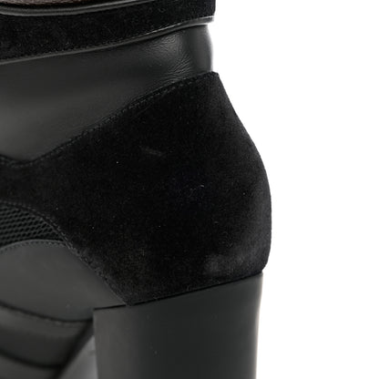 Louis Vuitton Suede Calfskin Monogram Star Trail Ankle Boots 39 Black 9 of 9