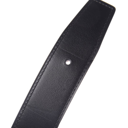Hermes Box Togo 32mm Guilloche H Belt 85 Black Orange 6 of 11