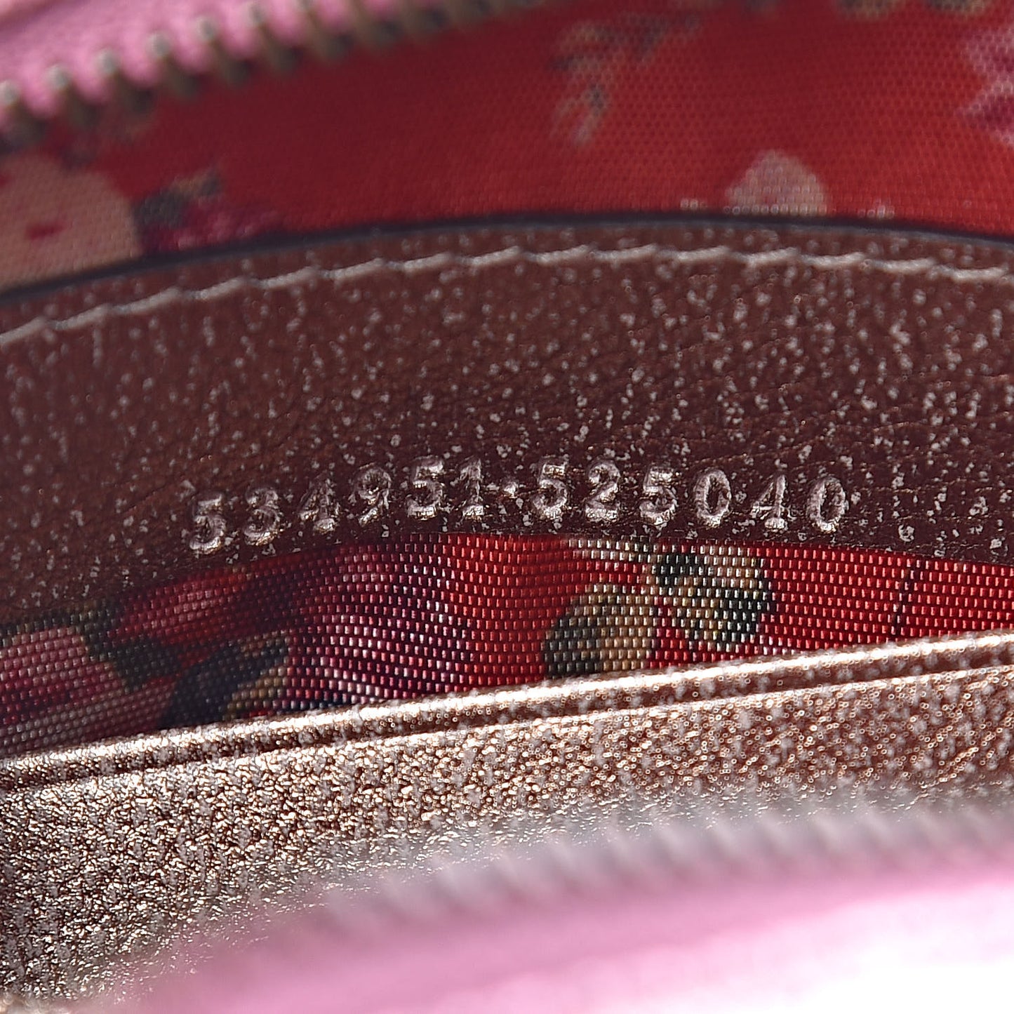 Laminated Nappa Trapuntata Mini Zumi Dome Shoulder Bag Rosa Lago Rame