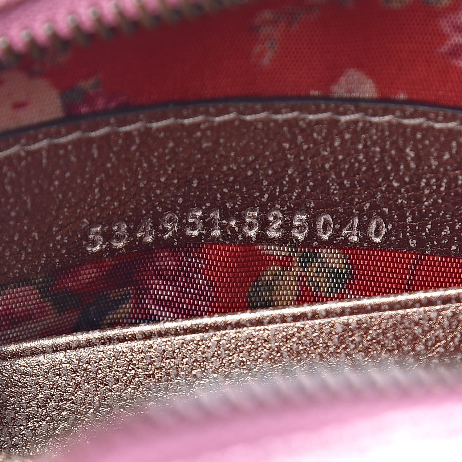 Gucci Laminated Nappa Trapuntata Mini Zumi Dome Shoulder Bag Rosa Lago Rame 7 of 10