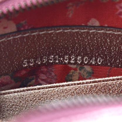 Gucci Laminated Nappa Trapuntata Mini Zumi Dome Shoulder Bag Rosa Lago Rame 7 of 10