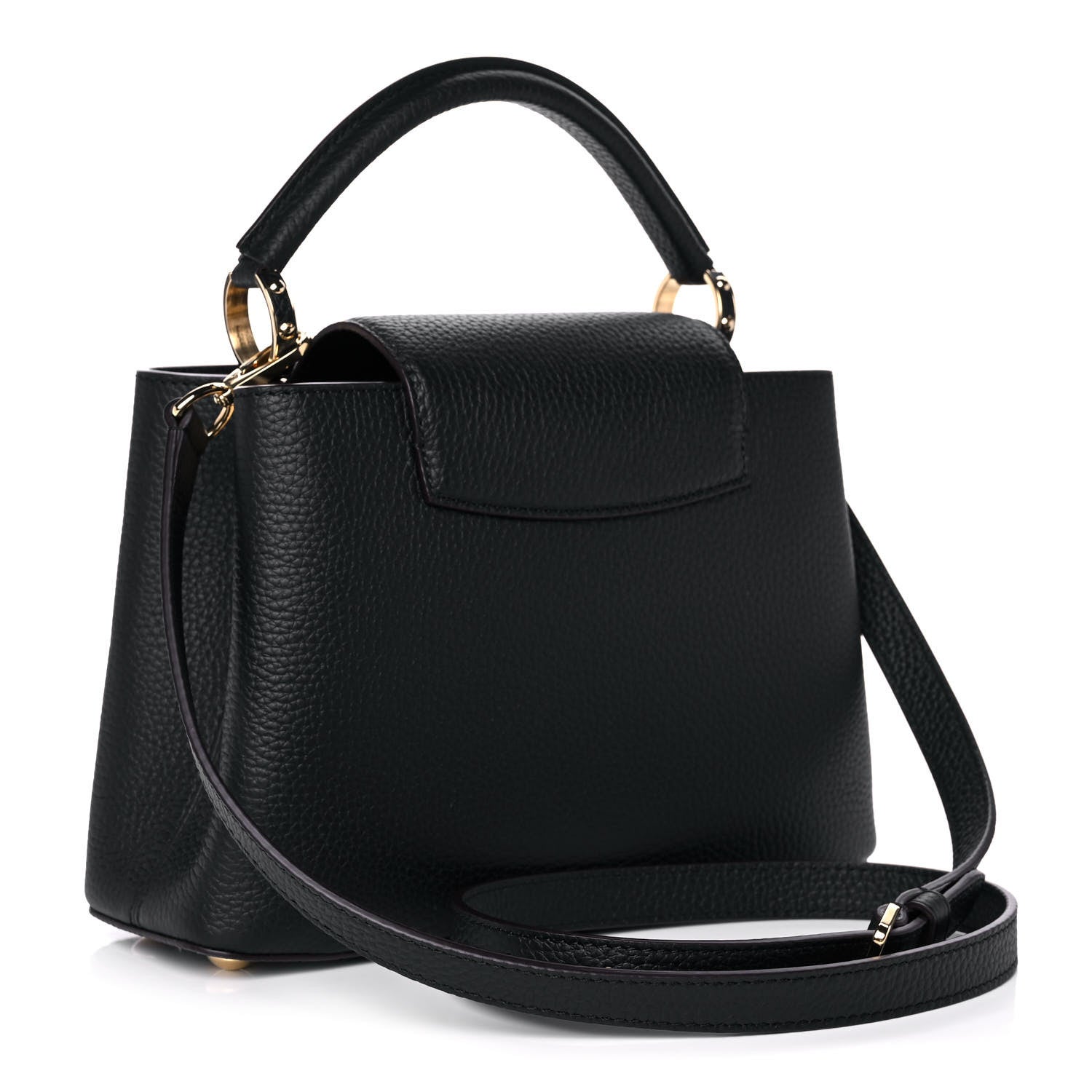 Louis Vuitton Taurillon Capucines BB Black 3 of 9