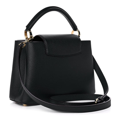 Louis Vuitton Taurillon Capucines BB Black 3 of 9
