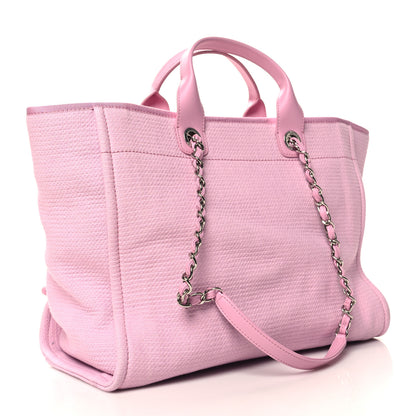 Chanel Mixed Fibers Medium Deauville Tote Dark Pink 3 of 13